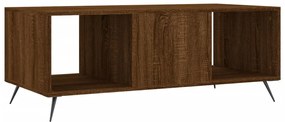 Tavolino Salotto Rovere Marrone 102x50x40 cm Legno Multistrato