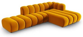 Divano angolare giallo ad angolo destro Lupine - Micadoni Home