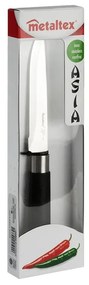 Coltello in acciaio inox, lunghezza 24 cm Asia - Metaltex