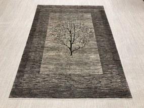 Loribaft Tappeto 190 x 260 Grigio (Iran) Annodato A Mano