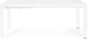 Tavolo Da Esterno Allungabile In Alluminio 100x180-240 Cm Kiplin Bianco Bizzotto