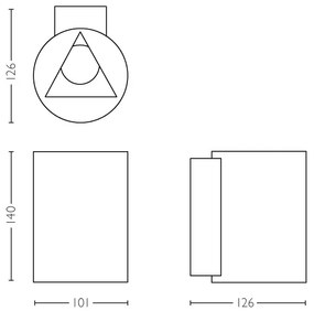 Philips 17357/47/P0 - Applique a LED da esterno BUXUS 2xLED/4,5W IP44