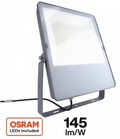 Proiettore LED 200W IP65 145lm/W - LED OSRAM Colore Bianco Freddo 6.000K