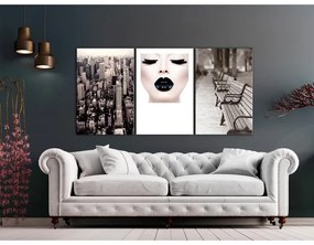 Quadro  Faces of City (3 Parts)  Larghezza x Altezza Home decor 60x30