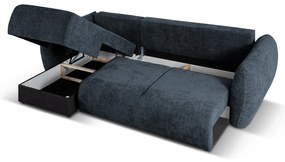 Divano angolare blu scuro (angolo sinistro) Matera - Cosmopolitan Design