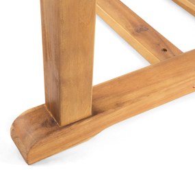 Tavolo da giardino legno chiaro 160/220 x 90 cm JAVA Beliani