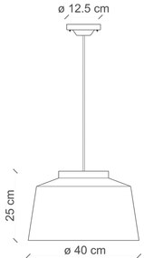 Lampadario Vintage 50'S Ferro E Ceramica Bordeoux 1 Luce E27 23Cm