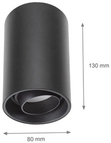 Faretto CHLOE 1xGU10/50W/230V nero