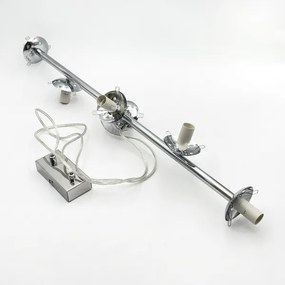 Brilagi - Lampadario a sospensione con cavo MALONY 6xE14/20W/230V cromo lucido