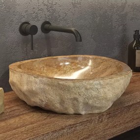 Lavabo da appoggio in onice puro 40-45 cm | Litos-Onyx - KAMALU