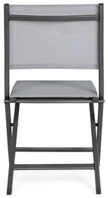 Sedia da esterno grigia in metallo Elin – Bizzotto