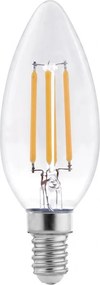 Lampadina LED a filamento C37 E14/6W/230V 4000K
