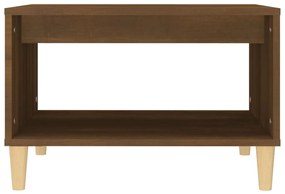 Tavolino da salotto rovere marrone 60x50x40cm legno multistrato