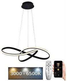 Brilagi - Lampadario a sospensione con filo LED dimmerabile COSMOWAVE LED/70W/230V nero + +TC