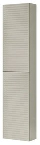 Colonna per mobile bagno Pixel Stripes 2 ante P 27 x L 30 x H 160 cm laccato opaco grigio pastello