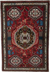 Shiraz Tappeto persiano 160 x 110 Rosso (Iran) Annodato A Mano