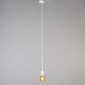 Lampada a sospensione bianca paralume 45 cm taupe - COMBI 1