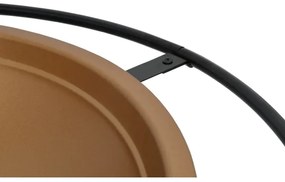 Griglia portatile a legna nero/rame