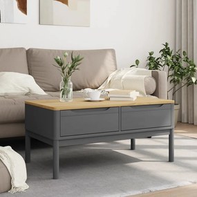 Tavolino floro grigio 99x55,5x45 cm in legno di pino