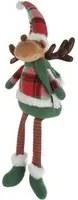 Renna Natale gambemolli 75 cm tartan verde