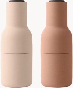 Set macina sale e pepe con coperchio in legno di noce Bottle Grinder 2 pz