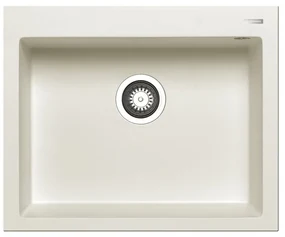 Lavello integrato 1 vasca PYRAMIS Voyager L 61 x L 50 cm bianco