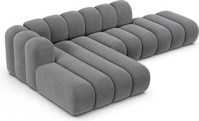 Divano angolare grigio chiaro ad angolo sinistro Lupine - Micadoni Home