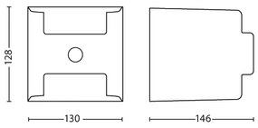 Philips 17322/93/16 - Lampada da esterno con sensore GRASS 2xLED/4,5W/230V IP44