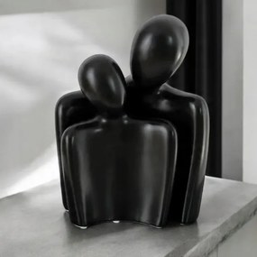 Elegante decorazione da tavolo nera, 20 x 5,5 x 14,5 cm