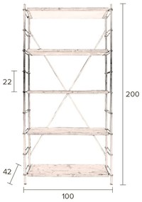 Biblioteca , altezza 2 m Iron - Dutchbone