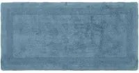 Tappeto bagno 60x110 cm in cotone blu