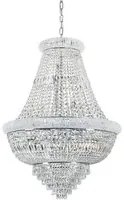 Lampadario Classico Dubai Metallo-Cristallo Cromo 24 Luci E14