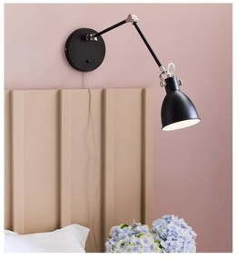 Lampada da parete nera, lunghezza braccio 84,5 cm House - Markslöjd