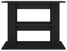 Supporto per acquario 80x35x60 cm in legno multistrato nero