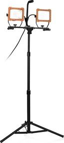 Proiettore LED con stativo 2xLED/30W/230V 4000K IP65 arancione/nero