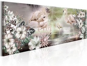 Quadro Flamingoes and Flowers