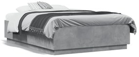 Giroletto Luci Led Grigio Cemento 120x190 Cm Legno Multistrato /