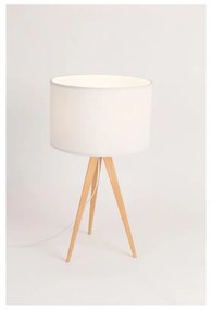 Lampada da tavolo bianca Legno, ø 28 cm Tripod - Zuiver