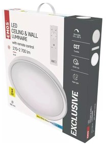 Plafoniera a LED bianca con telecomando Ilvi - EMOS
