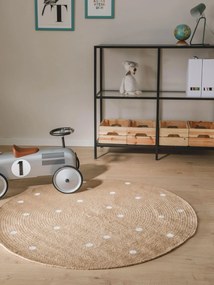 Lytte Tappeto bambino Pippa Marroncino 115 cm rotondo - Tappeto design moderno soggiorno
