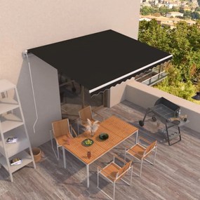 Tenda Da Sole Retrattile Automatica 450x350 Cm Antracite /