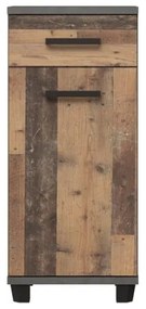 Mobile da bagno VENOM antracite/marrone