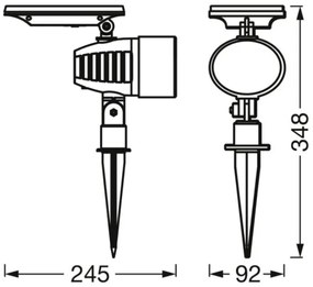 Osram - Lampada solare LED RGBW dimmerabile SMART+ SOLAR LED/0,6W/3,7V IP44