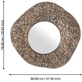 Eglo 425073 - Specchio da parete TOAMASINA 76x80 cm bronzo