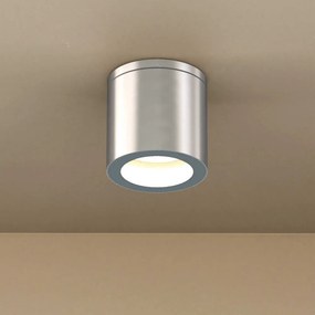 Applique da soffitto IP54 GU10 in Alluminio e Vetro - Inox Colore del corpo Inox