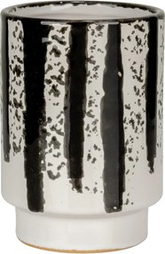 Portaspazzolino bianco e nero in ceramica Subiza – Wenko