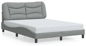 Giroletto Con Led Senza Materasso Grigio Chiaro 120x200 Cm /