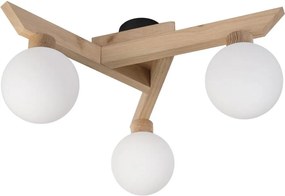 Plafoniera ANTONIO 3xG9/5W/230V rovere/bianco