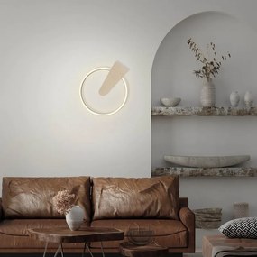 Plafoniera LED Nico Ø 29.5 cm dorato IP20, 980 lumen
