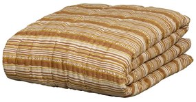 Copriletto in cotone marrone e beige per letto matrimoniale 220x265 cm Banding - BePureHome